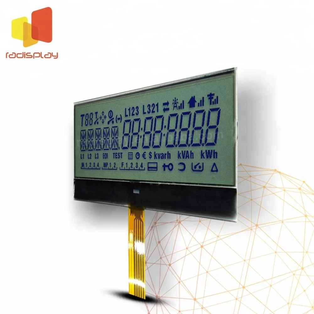 Custom Oem 6 Digit 7 Segment Energy Meter Lcd Display Module