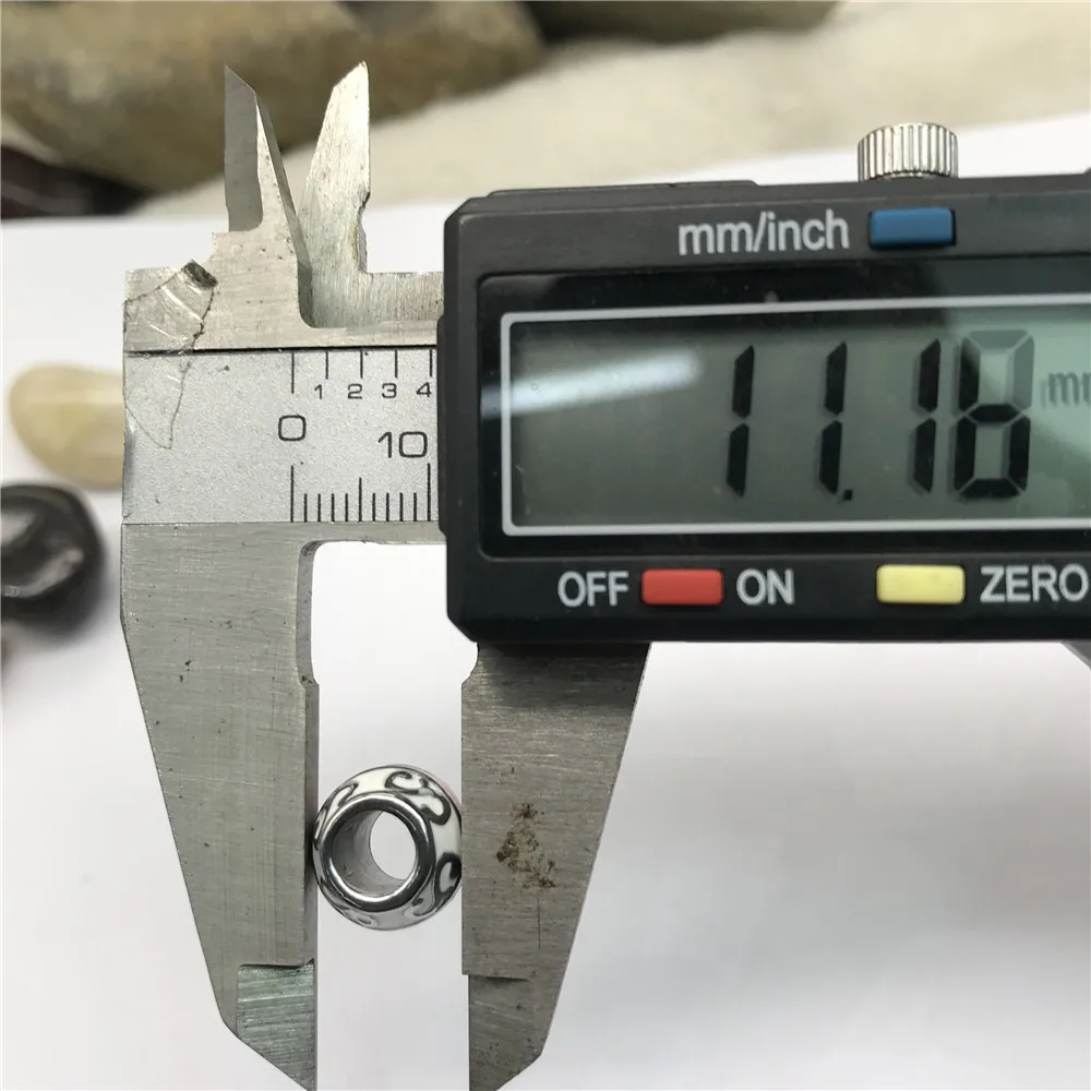 DIY Drum Shape Large Hole Metal Beads, Lead free Nickle Free Necklace and Bracelet stainless steel enamel Beads Accessories