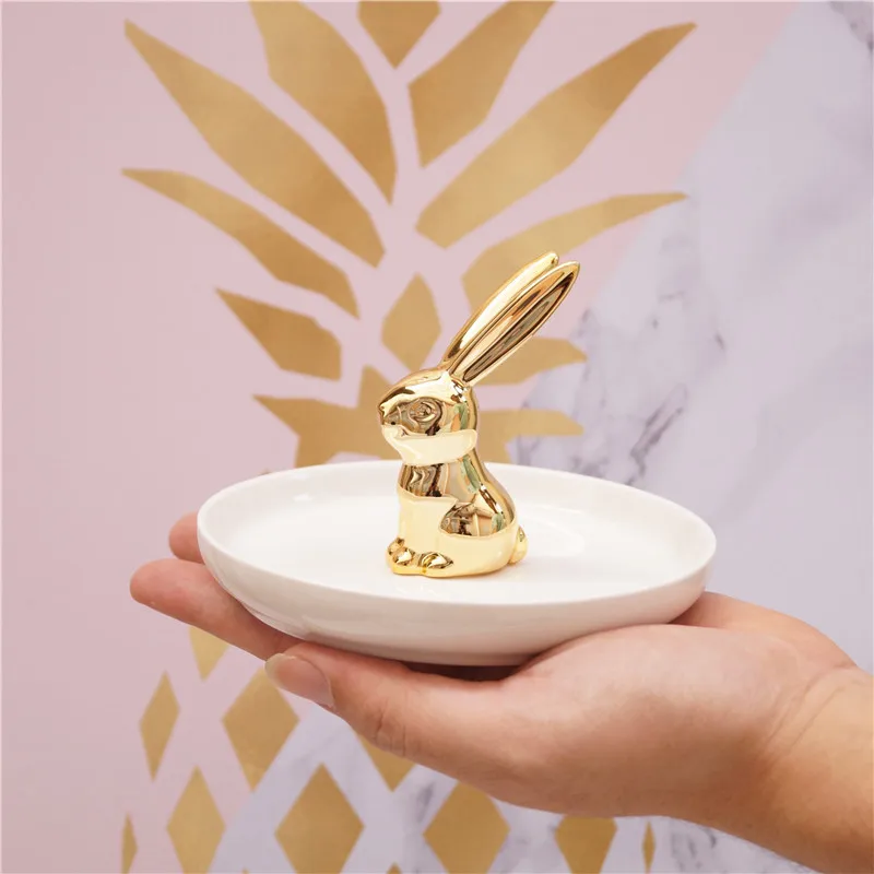 Porcelain dish custom color heart ceramic jewelry tray