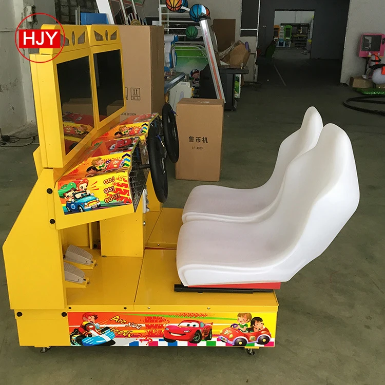 The factory sells 32 inch double TT motor game machine, attack motorcycle, big video game city racing machine