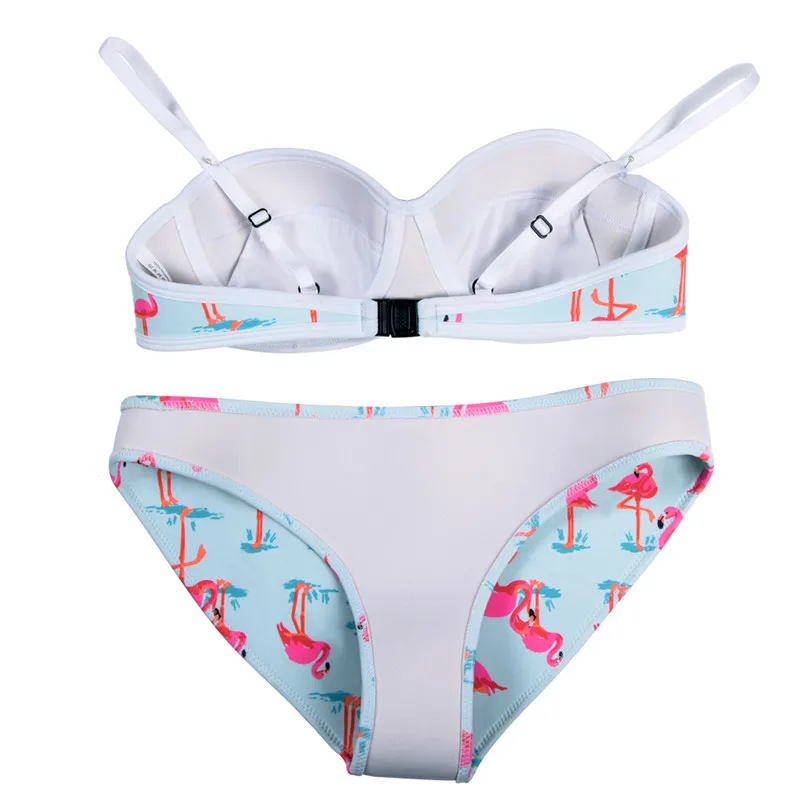 Cikini Neoprene Swimwear Women Bikini Sexy Swimsuit Push Up Bikini