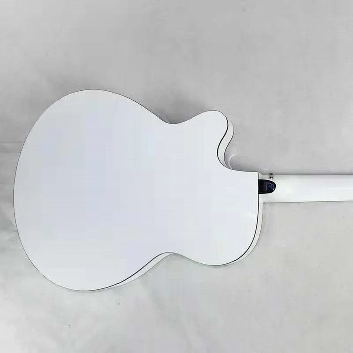 White 40 inch Top Popular Guitar Student Practice Guitar Chrome Classic Basswood Guitar