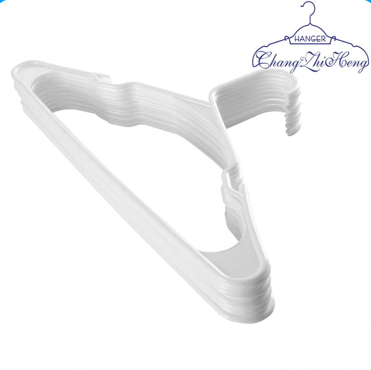 plastic white hanger new pp raise product 2017 new product plastic black hanger