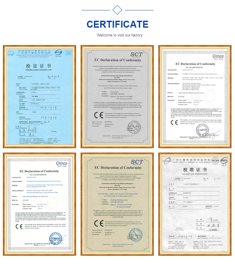 ETA-0682 в нефтегазовой сфере толщиномер автомобильной фильм Толщина покрытия датчики