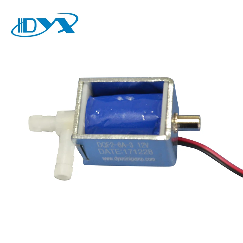 DQF2-6A-3-12V 3 way 12V solenoid valve for medical care, household appliances