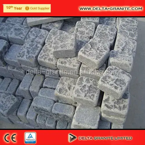 Китайские гранулированные кубики из базальта, базальтовые кубики для брусчатки