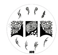 2015 new A Series A09 Nail Art Polish DIY Stamping Plates Image Templates Nail Stamp Stencil