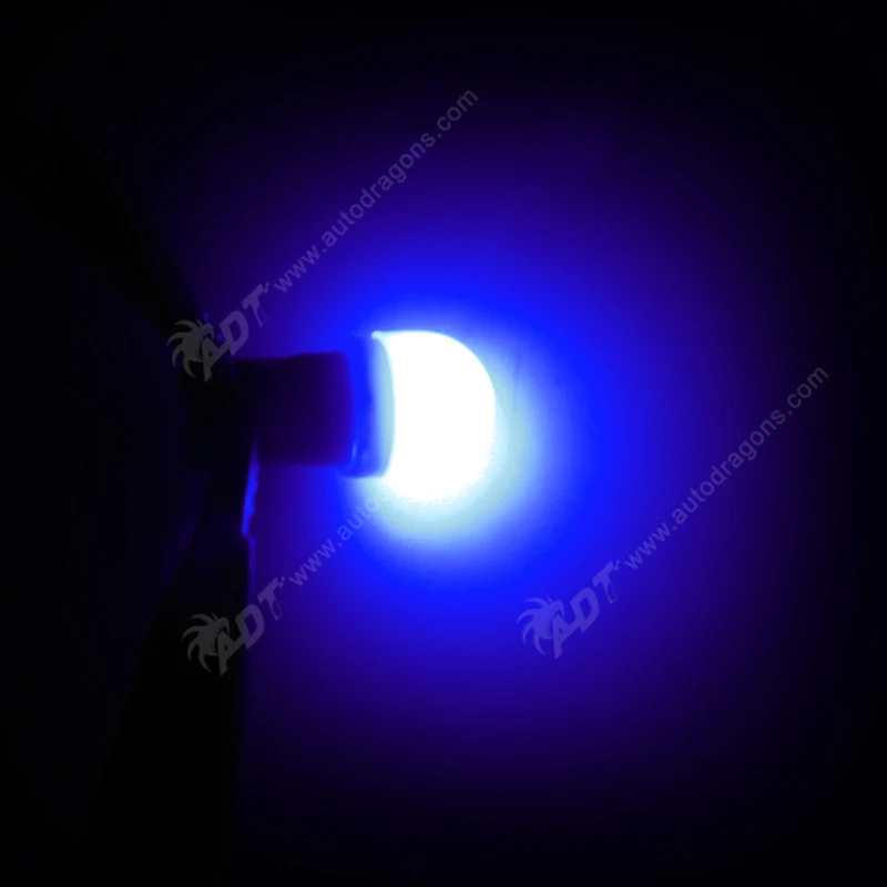 Non flickering Pinball 6.3 Volt LED pinball led lights 5050SMD +frost Cap No Polar #44 #47 ba9s bayonet Bulbs