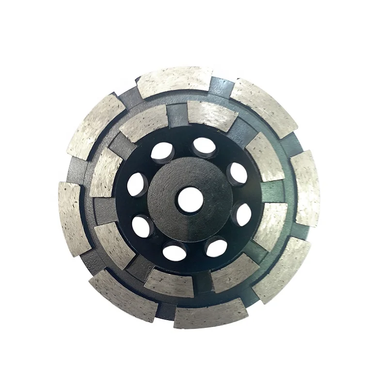 Заводская цена, высокое качество, двухрядный сегментный Лазерный сварочный Алмазный стакан, шлифовальный круг