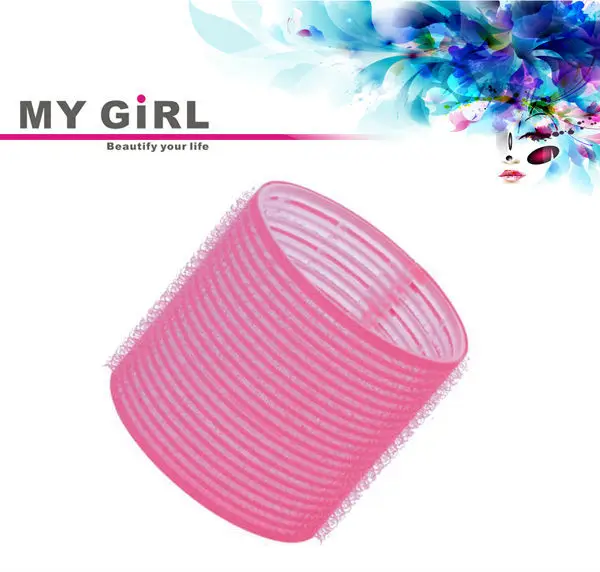 моя девушка 2014 домашнего использования безопасного прочностью красный цвет розы цветной пластик velcro бигуди