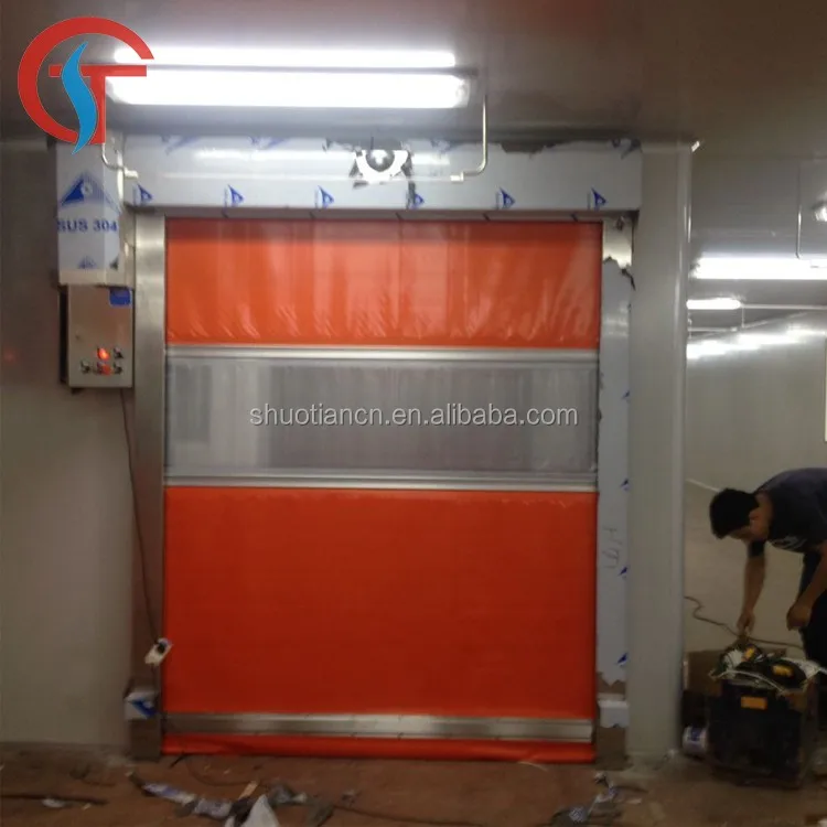 Electric quick operation fast rolling rapid roll up door