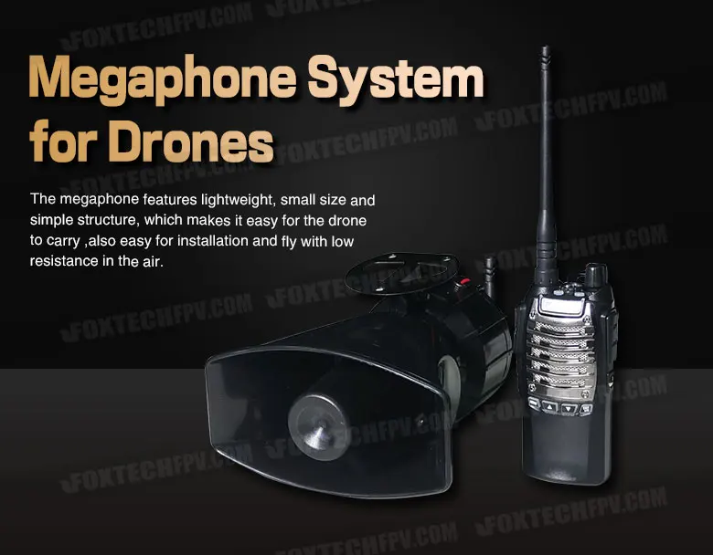 M1 Megaphone System for UAV Drone,  Wireless Loud-speaker Audio Amplifier For Rescue Drone