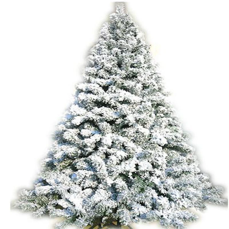 210cm metal stand high quality white snow christmas tree