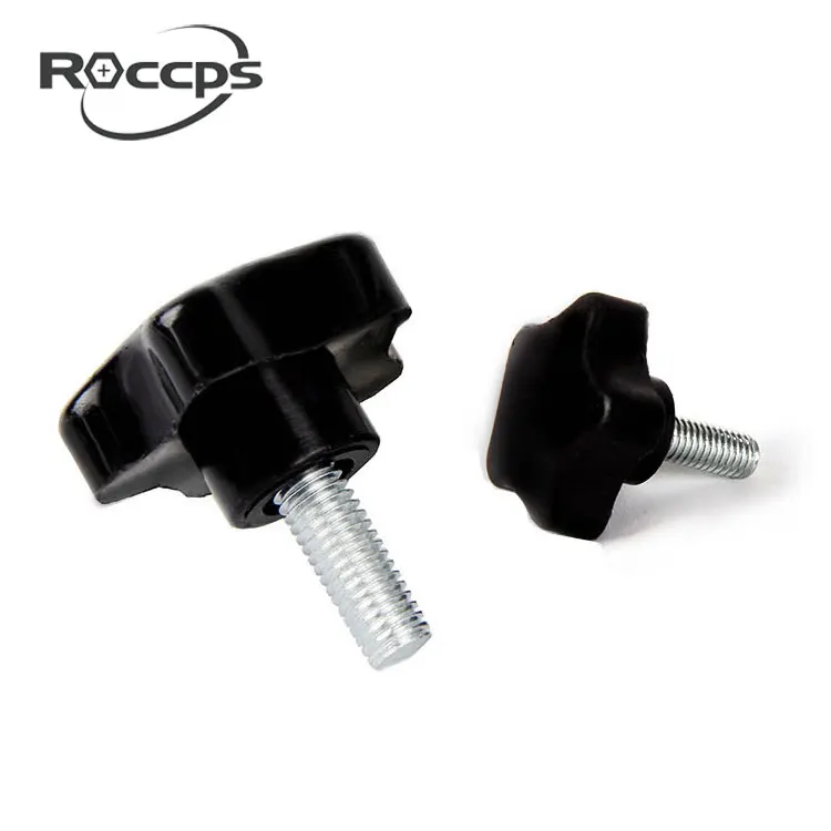 Plastic head screws threaded for Carbon steel Hexagonal plum blossom adhesive head screw