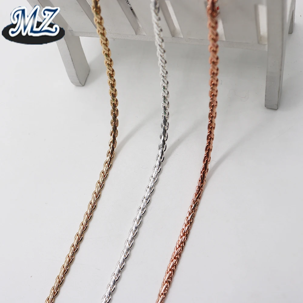 Raw copper brass mesh chains for body jewelry making