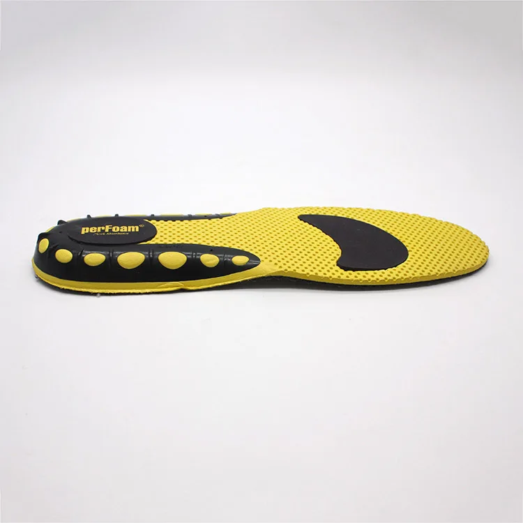 Antibacterial soft breathable sports orthopedic anti-compression non-slip eva insole