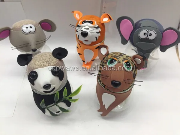 tiger grass head grass toy mini plant doll