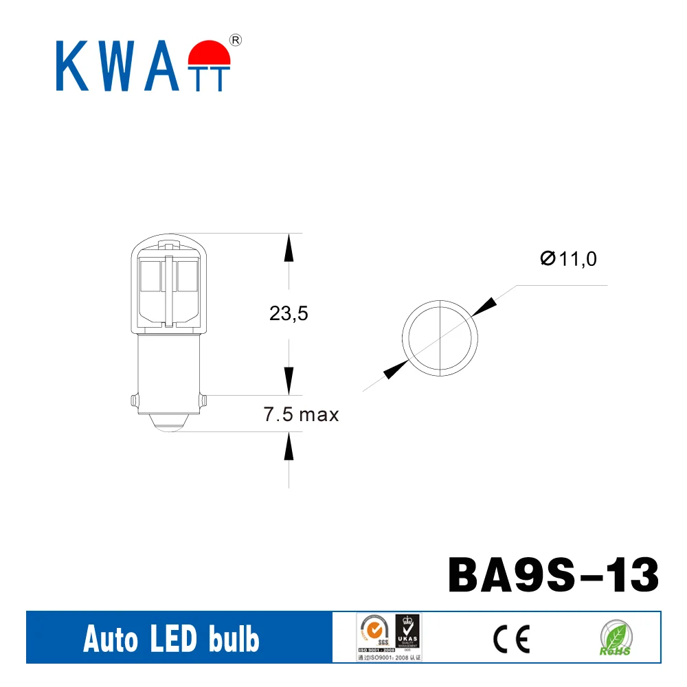 12V 24V Canbus Ba9s  2835SMD  Motorcycle Car LED bulb 194 168 W5W  auto led interior reading indicator light Auto LED  bulbs
