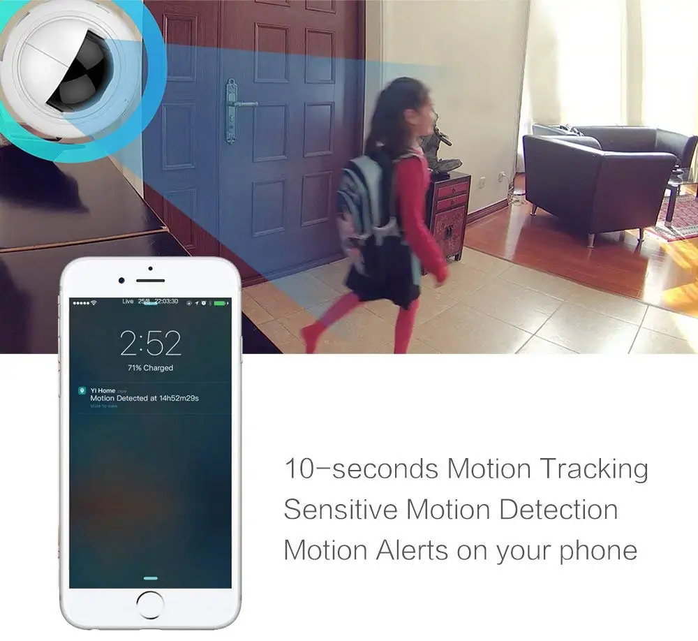 
1080p HD Indoor Wireless Smart Home Camera with Night Vision, 2-Way Audio, Works with Alexa 