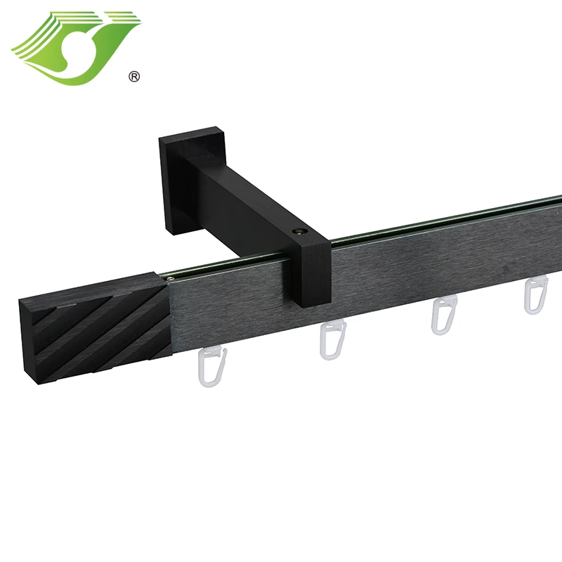Высококачественный квадратный алюминиевый профиль Stardeco, сверхпрочный раздвижной карниз
