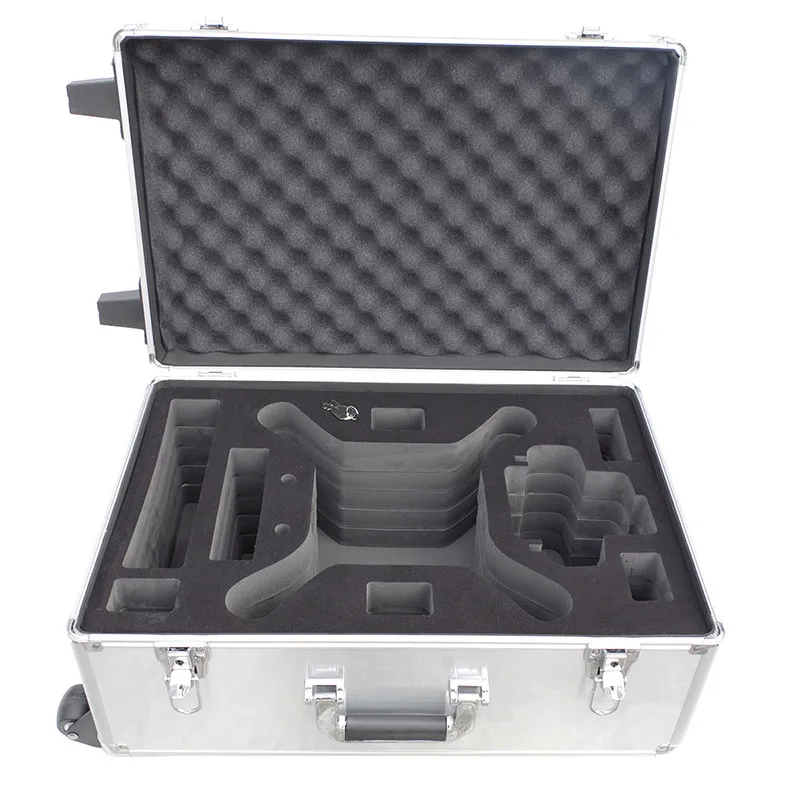 Алюминиевый кейс чемодан на колесах для DJI Phantom 3 Профессиональных Стандартов Заранее rc drone мультикоптер с HD камеры