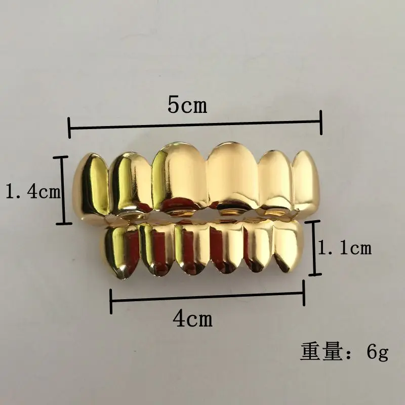 Wholesale Costume Body Jewelry Real Gold Plated Teeth