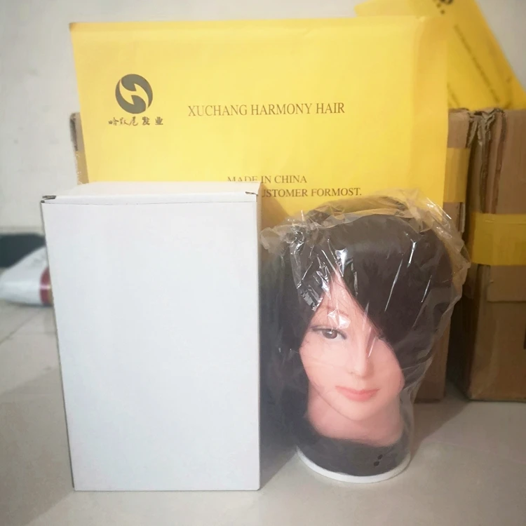 
 XUCHANG гармония волос Парикмахерская кукла голова для тренировок волос 1 штука блонд цвет 12 