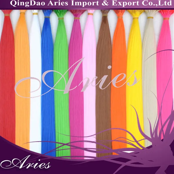 Christmas Party Grizzly Synthetic Hair Feather Hair Extension Mixed Color