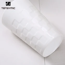 hot sale popular design pp lid ceramic drinking cup double wall custom coffee travel mug without handle