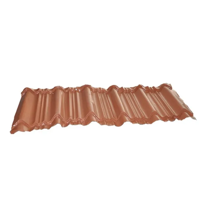 2021 New products ral 9024 0.8mm thick color coated corrugated copper steel sheet price