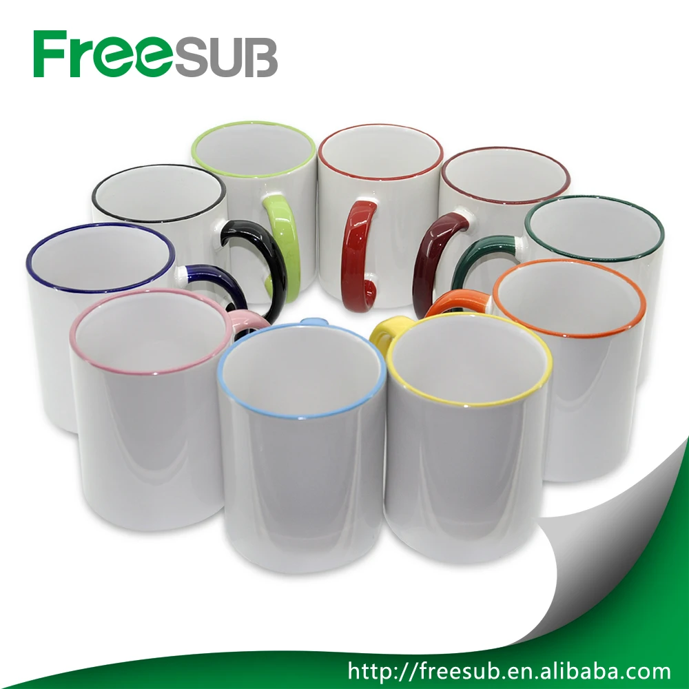 2016 принт кружка логотип 11 унц. обода ручки цвета кружка пользовательские фото кружки