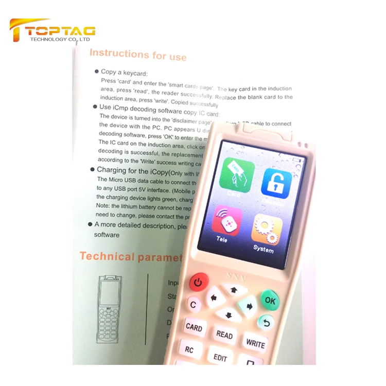 ID IC Card Key Decoder RFID Copier 125KHz&13.56MHz Reader Writer