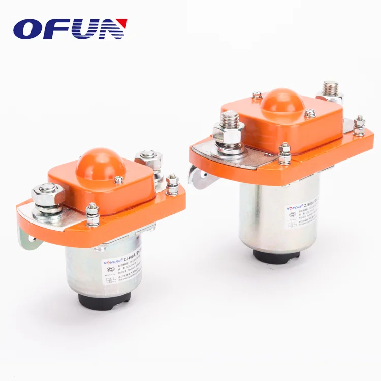 OFUN 12V 24V 36V 48V 72V 110V 220V 1 Normally Closed DC Types Of Contactor