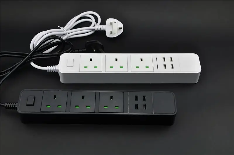 4 AC Outl etSurge Protector Wall Mount Socket with 4 USB Charger 2.1A and 1A port