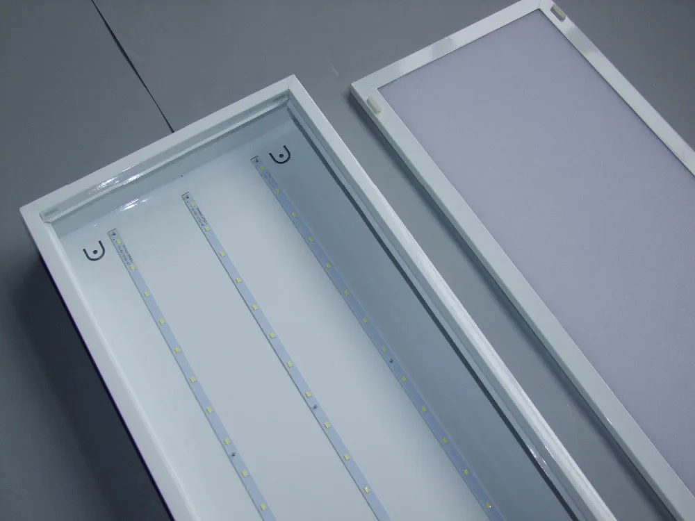 600*1200 2*4 emergency aluminum louver tube light anti-glare dali dimming supermarket lighting led grille lamp