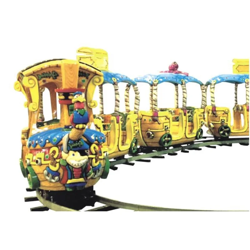 2020 New Model Amusement Park Pirate Ship Electric Trackless Track Kids Mall Tour Train for Sale Fiberglass Customized 12persons