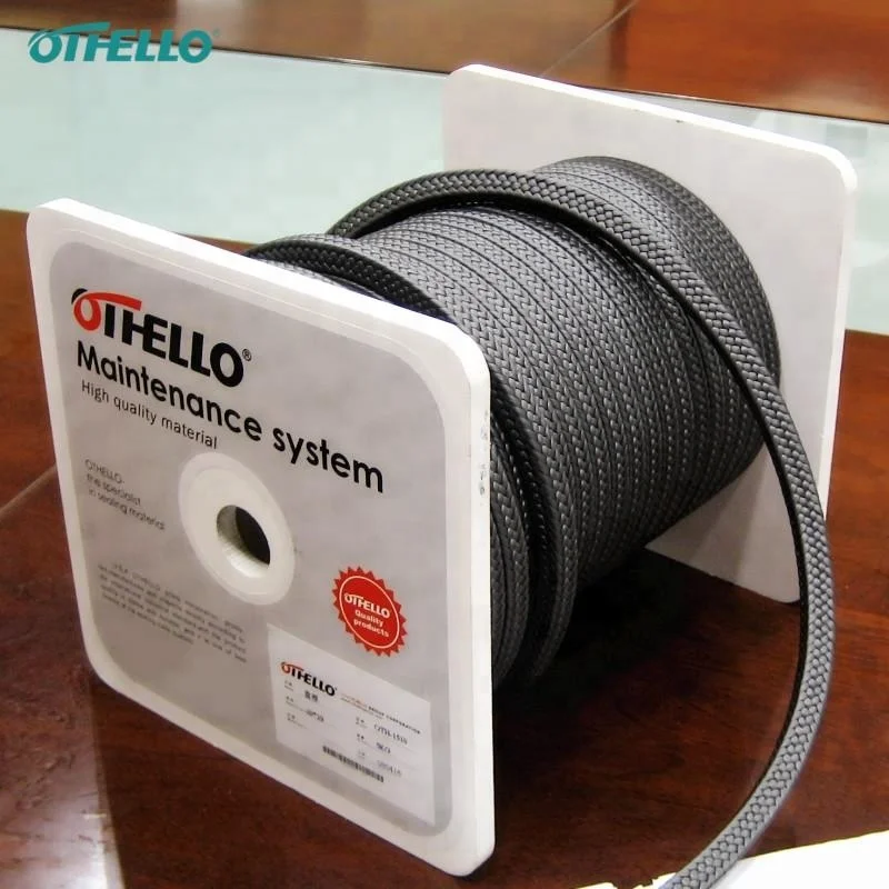 Non Asbestos PTFE Braid packing with oil and graphite
