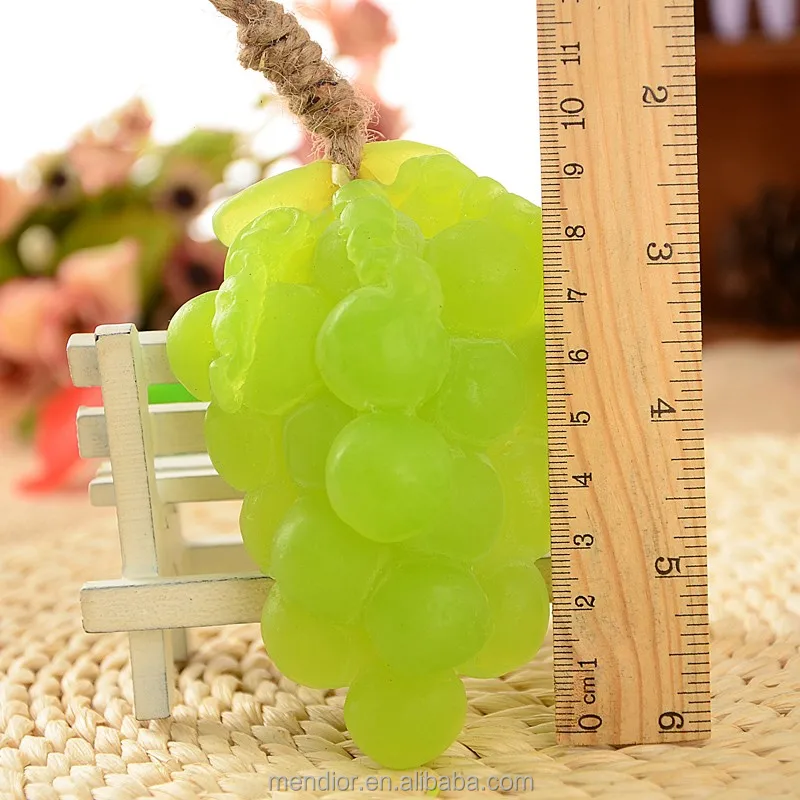Menior Wholesale Thai fruit green grape handmade soap with rope home funny hand face soap
