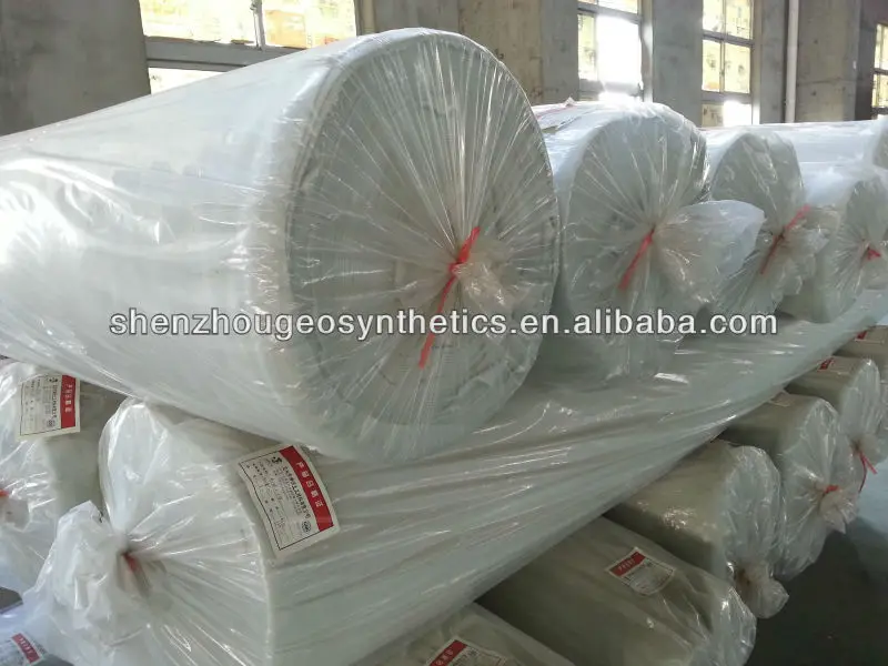 
white color PET non woven geo-composites geotextile 