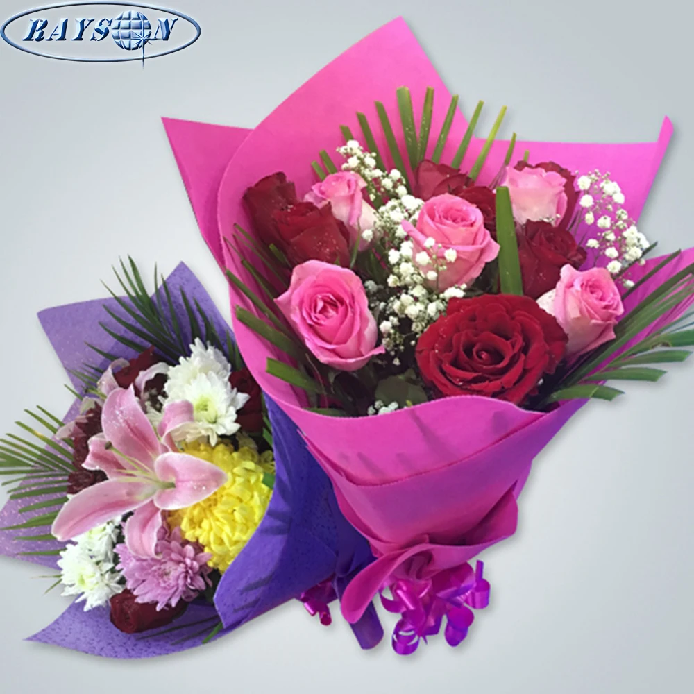 flower packaging materials non-woven fabric flower wrapping paper waterproof