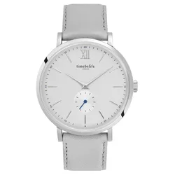 Luxury Wholesale Big Dial Dress Fashion Gift Gray Genuine Leather Band Wristwatch For Women