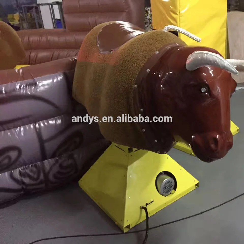
inflatable mechanical rodeo bull ride game n rodeo bull ride n bull riding made of vinyl 