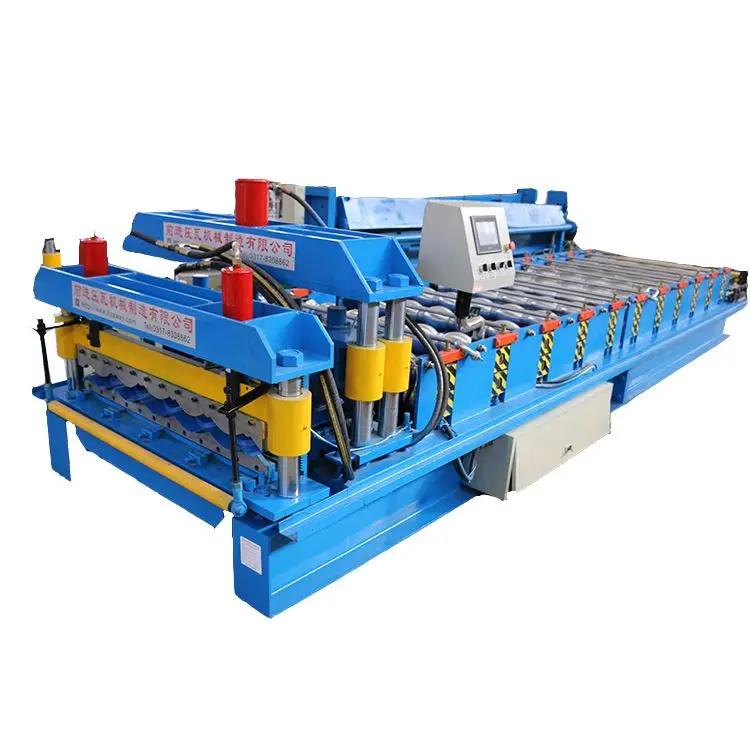 Hydraulic Tile Press Glazed Metal Roof Plate Rolling Machine