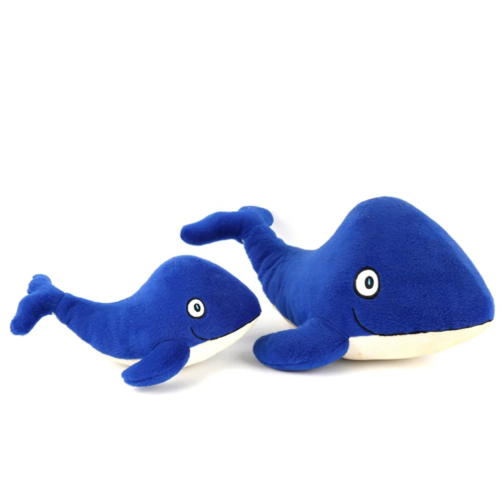 Custom Plush Whale Doll Keychain Soft Blue Whale Animal Stuffed Toy