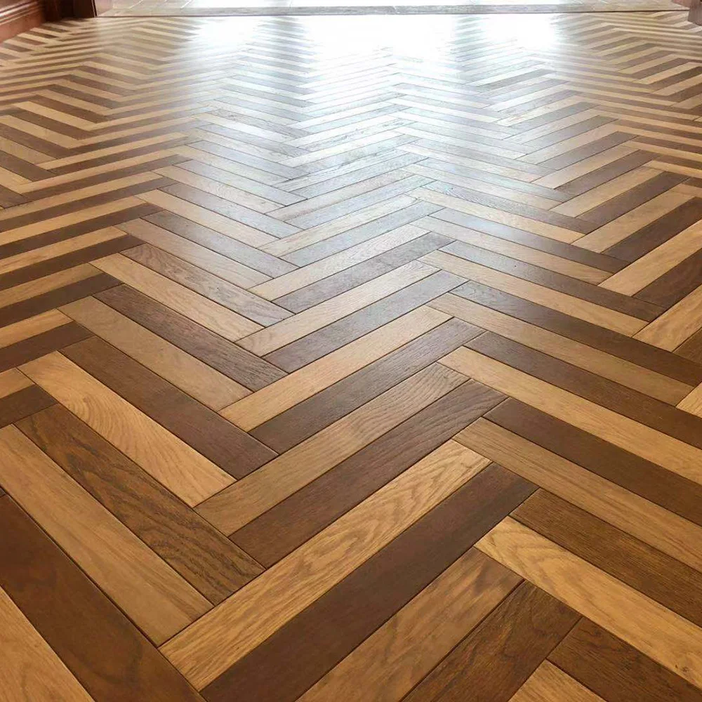 
Birch Solid Oak Fishbone Hardwood Flooring Herringbones 