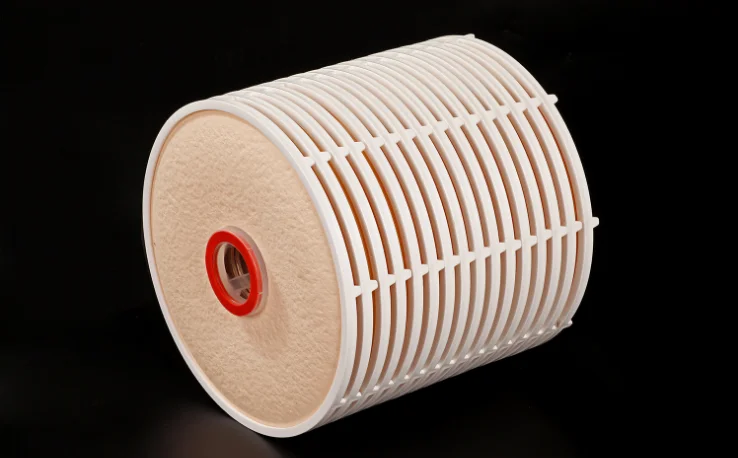 lenticular depth water cartridge filter housing for beer wine