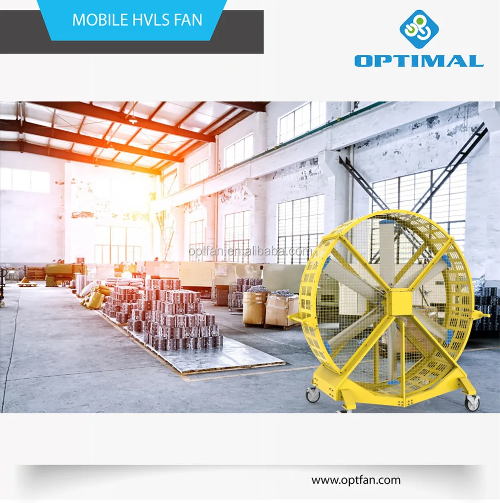 
OPT warehouse use industrial mobile hvls fans 