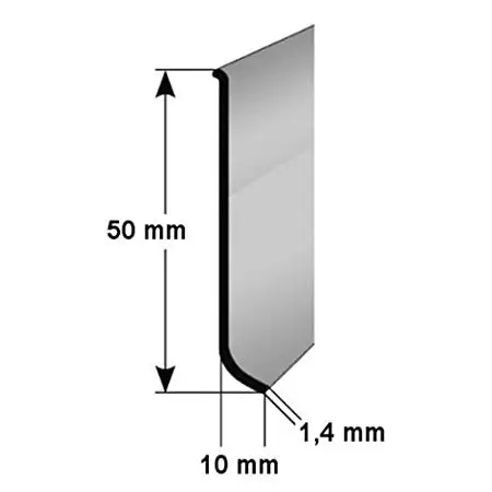 Aluminum Curved Skirting Board Wall Base Molding Aluminum Base board
