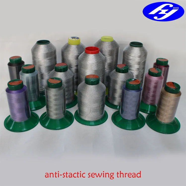 40Ne, 3ply with 20D conductive filament polyester antistatic sewing thread