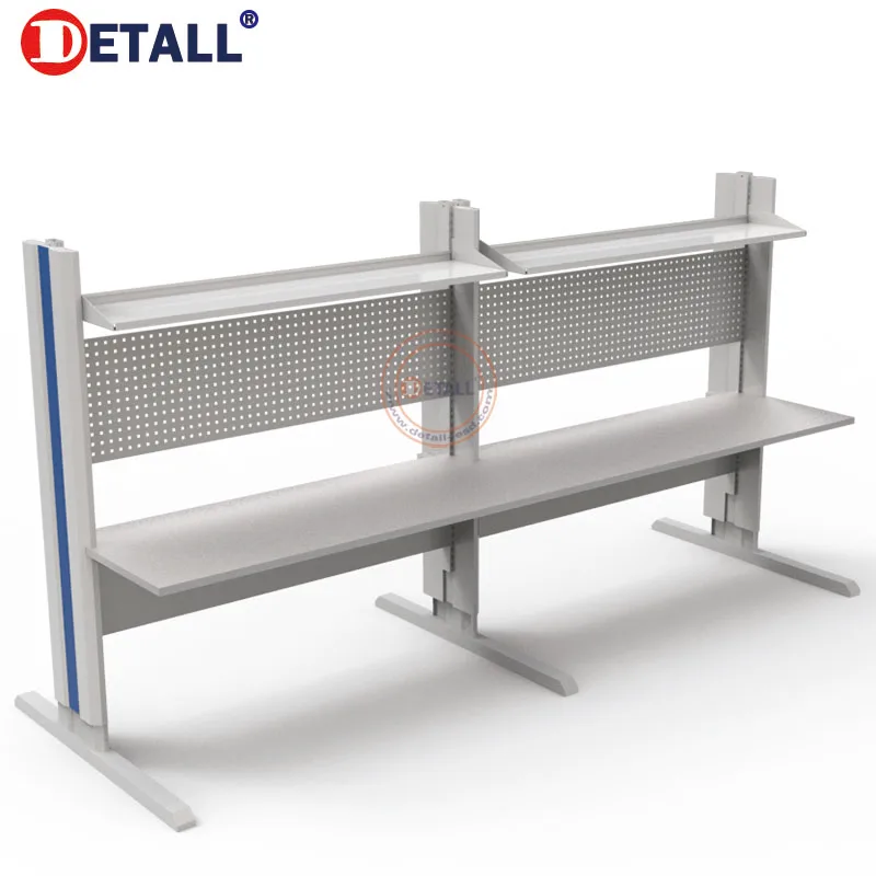 Detall Tower line esd workbench esd safe workstation with storages for mobile phone assembling